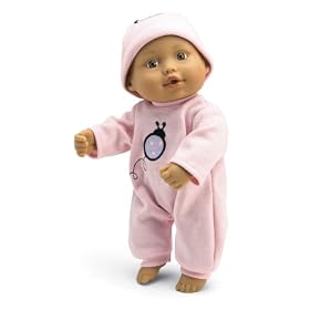 Wild Planet Water Babies 9" Hispanic Newborn Pink Ladybug Sleeper