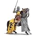 SCHLEICH KNIGHT ON HORSE WITH SWORD LION