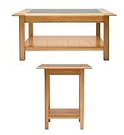 Lichfield Glass Top Coffee & Side Table Set
