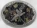 Mossy Oak Pheasant Hunting Enamel Pewter Buckle ,Sport Buckle