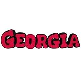 NCAA Georgia Bulldogs Red Plush Spirit Name Pillow