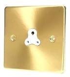 SATIN BRASS 5 AMP SOCKET C455BBW