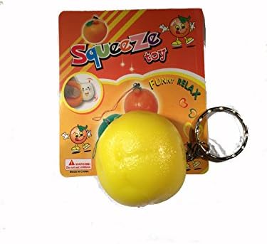 Lucky Cat Squeeze Toy Squishy Charm Fruit Lemon