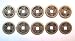 10 of Chinese Ancient Coins (I chi Coins)