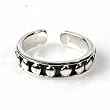 STERLING SILVER TOE RING - 2mm Circles