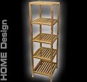 Regal Schrank Walnuss geölt für Büro Bad Wohnzimmer Modell ELECSA 0312