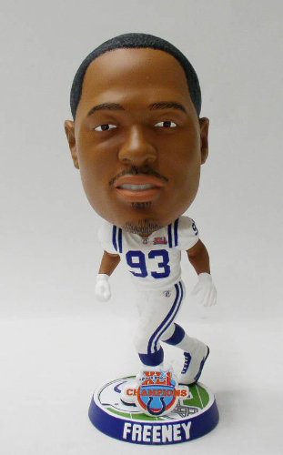 DWIGHT FREENEY INDIANAPOLIS COLTS SUPER BOWL CHAMPION BOBBLEHEAD