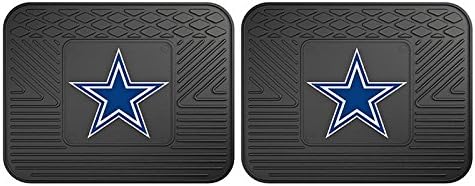 Team Fan Gear NFL - Dallas Cowboys Backseat Utility Mats 2 Pack Size=14"x17"