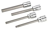 Powerbuilt 647059 SAE Extended Length Hex Bit Tool Set, 4-Piece [並行輸入品]
