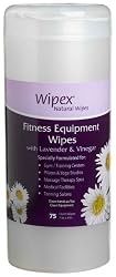 Natural Fitness Equipment Wipes With Lavender & Vinegar, 75-Count Containers (Pack of 4)
