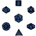 Chessex Polyhedral 7-Die Dice Set - Speckled Cobalt