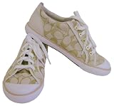 Coach Barrett Signature Light Khaki Tennis Shoes