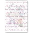"Happy Mother's Day" with Dahlias - 5" x 7" Vellum Overlay Greeting Card
