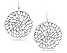 Platinum Plated Roundel Earrings