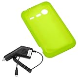 GTMax Green Soft Rubber Silicone Skin Protector Cover Case + Black Car Char ....