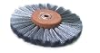 STEEL WIRE BRUSH STRANDS .003" X 6" DIAMETER STRAIGHT 4 ROW