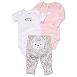 Carter's Pink Kitty 3-pc. Bodysuit Set