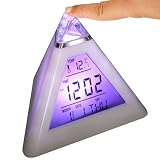 picture of 7 LED Pyramid Colour Changing Digital Alarm Clock