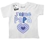 Dirty Fingers - J'amie papa (c?ur) - T-shirt b�b�, 100% coton