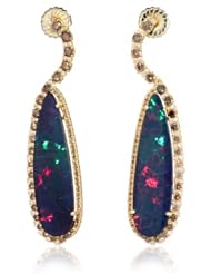 Sara Weinstock "Chandelier" Opal Gold Diamond Earrings