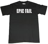 Riverstone Goods Epic Fail Funny Saying Short Sleeve Adult T Shirt (Black, Large) 41IMDevD8DL. SL160 Riverstone Goods Epic Fail Funny Saying Short Sleeve Adult T Shirt (Black, Large)