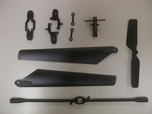 Crash Kit Main Blades Tail FlyBar Set for HaktoysÂ® HAK678 17" Single Blade 3CH RC Helicopter