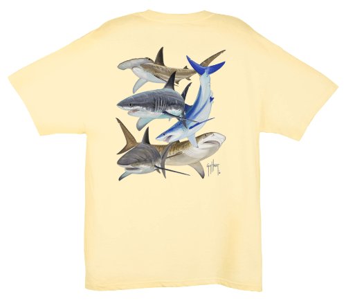 Guy Harvey Shark Collage T-Shirt