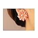 HuaYang Sweet Lovely Pink Daisy Flower Pearl 1 Pair Earrings