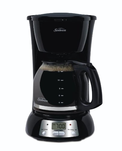 Sunbeam TGX24 12-Cup Programmable Coffeemaker, Black