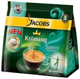 JACOBS KRÖNUNG CREMA BALANCE Coffee Pods-Pack of 2