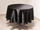 Nappe ronde SATIN noir