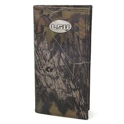 Mossy Oak Leather Secretary Wallet - Collegiate Series