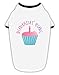 TOOLOUD Birthday Girl - Candle Cupcake Cotton Dog Shirt White Black Medium