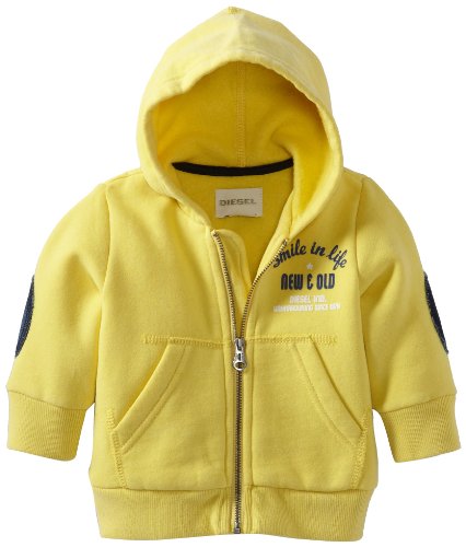 Diesel Baby-boys Infant Sewyb Heavy Dyed Smile In Life Zip Hooded Sweatshirt