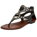 STEVEN By Steve Madden Women's Kaprise Studded Flat Sandal