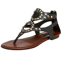 STEVEN By Steve Madden Women's Kaprise Studded Flat Sandal