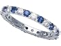 1.40 cttw Karina B(tm) Genuine Sapphire Eternity Band LIFETIME WARRANTY