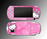 PINK HELLO KITTY cute flower heart game SKIN #4 for Sony PSP