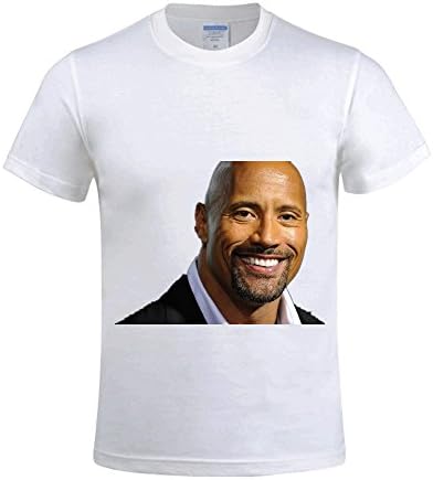 Luketor Dwyane Johnson Baller O-neck Cotton T Shirt For Men White