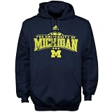 adidas Michigan Wolverines Navy Blue Quick Slant Hoody Sweatshirt