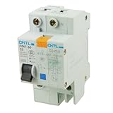 uxcell　漏電ブレーカ　ミニチュアELCB漏電ブレーカ　高遮断容量　DZ47-63　1P+N　ポール　6000A