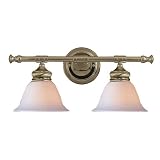 Crystorama 692-AB Bathroom Lights 20 2 Light Vanity Light in Antique Brass