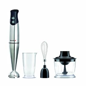 Breville VHB014 400 W Black and Stainless Steel Hand Blender Set