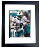 Brandon Marshall Autographed/Hand Signed Miami Dolphins 8x10 Photo BLACK CUSTOM FRAMED