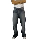 Ecko Unlimited Mens Washed Dark Blue Baggy Fit Jeans. by Marc Ecko