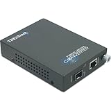 TRENDnet Intelligent 1000Base-T to SFP Media Converter TFC-1000MGB (Black)