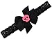 Funny Girl Designs Felt Skull Lace Baby Headband