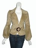 INGWA MELERO Corduroy Belted Blazer in Pearl