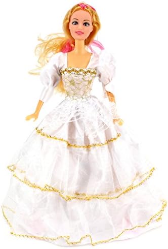 Kimo Fashion Princess 01/02 Children's Kid's Toy Fashion Doll Playset w/ Doll, Assorted Dresses, Accessories