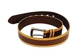 Ben Sherman Brown Leather Skived Belt